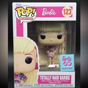 Funko Pop! Totally Hair Barbie Vinyl Figure #123 65th Anniversary